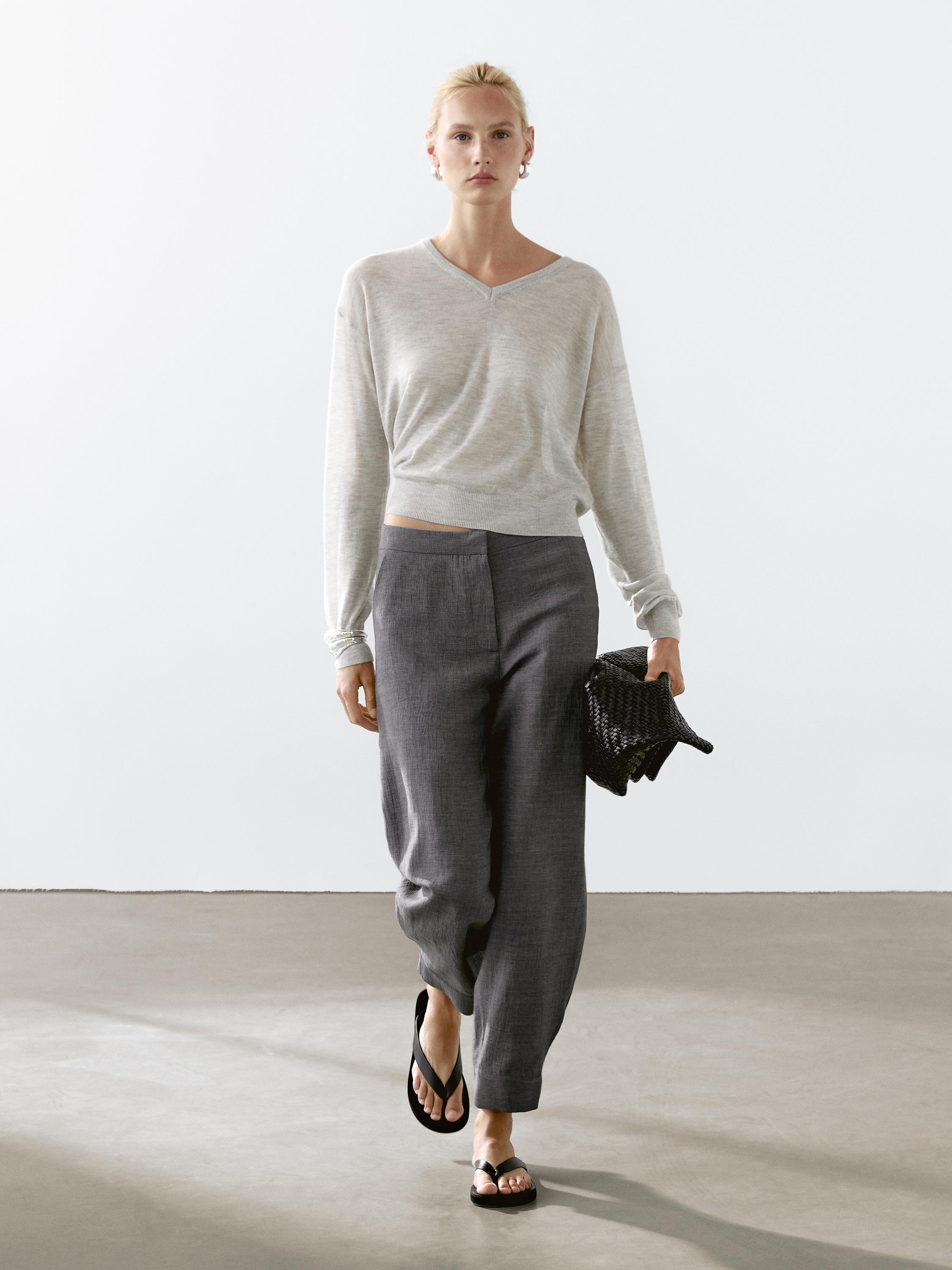 100% cashmere fine knit sweater